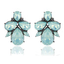 Fashion crystal Women Earrings Opal Stone Stud Earrings Christmas Party 2016 Brand New Elegant Crystal Earrings For Women gift-opal green-JadeMoghul Inc.