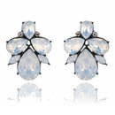 Fashion crystal Women Earrings Opal Stone Stud Earrings Christmas Party 2016 Brand New Elegant Crystal Earrings For Women gift-opal white-JadeMoghul Inc.