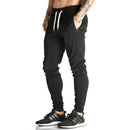 Fashion Joggers Sweatpants - Men Slim Cuff Track Pants Tracksuit Trousers-Black trousers-L-JadeMoghul Inc.