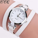 Fashion Luxury Leather Bracelet Watch - Quartz Watch - Casual Women Watch-beige-JadeMoghul Inc.