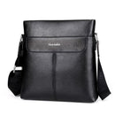 Fashion Men PU Leather Crossbady Bag Men Handbags Male Designer Business Briefcase 14 inch Laptop Bag Shoulder Bags-Vertical Black-JadeMoghul Inc.