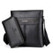 Fashion Men PU Leather Crossbady Bag Men Handbags Male Designer Business Briefcase 14 inch Laptop Bag Shoulder Bags-Vertical Black-JadeMoghul Inc.