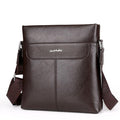 Fashion Men PU Leather Crossbady Bag Men Handbags Male Designer Business Briefcase 14 inch Laptop Bag Shoulder Bags-Vertical Brown-JadeMoghul Inc.