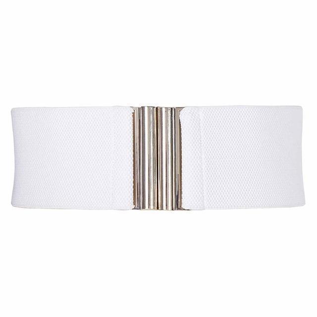 Fashion Metal Hook Waist Belt-white-L-JadeMoghul Inc.