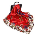Fashion Scarves for Women Shawl Print Silk Satin Hijab Scarf Female Bandana 90*90cm Luxury Brand Square Shawls Scarfs For Ladies JadeMoghul Inc.