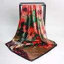 Fashion Scarves for Women Shawl Print Silk Satin Hijab Scarf Female Bandana 90*90cm Luxury Brand Square Shawls Scarfs For Ladies JadeMoghul Inc.