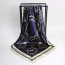 Fashion Scarves for Women Shawl Print Silk Satin Hijab Scarf Female Bandana 90*90cm Luxury Brand Square Shawls Scarfs For Ladies JadeMoghul Inc.