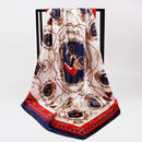 Fashion Scarves for Women Shawl Print Silk Satin Hijab Scarf Female Bandana 90*90cm Luxury Brand Square Shawls Scarfs For Ladies JadeMoghul Inc.