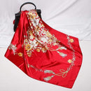 Fashion Scarves for Women Shawl Print Silk Satin Hijab Scarf Female Bandana 90*90cm Luxury Brand Square Shawls Scarfs For Ladies JadeMoghul Inc.