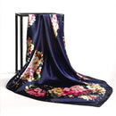 Fashion Scarves for Women Shawl Print Silk Satin Hijab Scarf Female Bandana 90*90cm Luxury Brand Square Shawls Scarfs For Ladies JadeMoghul Inc.