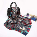 Fashion Scarves for Women Shawl Print Silk Satin Hijab Scarf Female Bandana 90*90cm Luxury Brand Square Shawls Scarfs For Ladies JadeMoghul Inc.