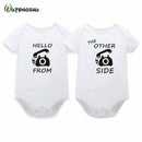 Fashion Summer White Baby Bodysuits 0-12Months Twins Baby Boy Girl Clothes 1st Birthday Gift For Babies Newborn Baby Clothing-1-3M-JadeMoghul Inc.