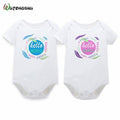 Fashion Summer White Baby Bodysuits 0-12Months Twins Baby Boy Girl Clothes 1st Birthday Gift For Babies Newborn Baby Clothing-3-3M-JadeMoghul Inc.