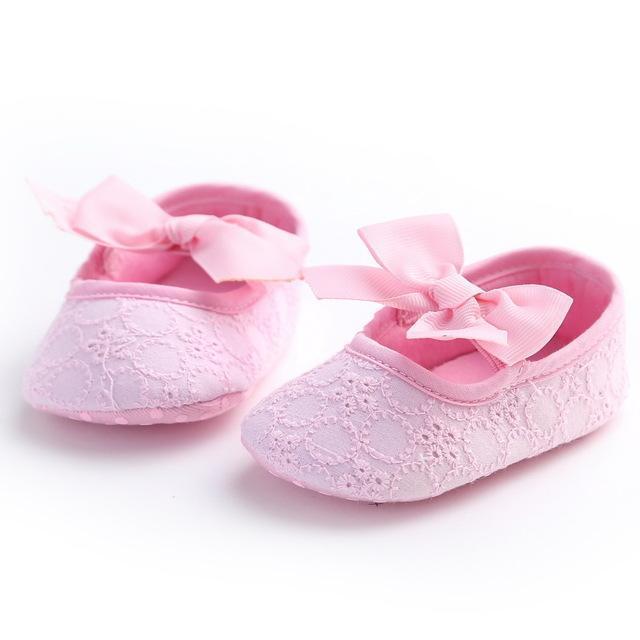 Fashion Sweet New Kids Newborn Baby Girl Bow Shoes Toddler Mary Jane First Walker Anti-sip Infant Shoes Bebe Kids Shoes Cotton-SH0370P-1-JadeMoghul Inc.