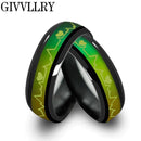 Fashion Titanium Black Mood Rings Temperature Emotion Feeling Engagement Rings Women Men 2017 Promise Rings For Couples Jewelry-6-6mm Black-JadeMoghul Inc.