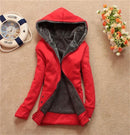 Fashion Winter Women Long Thick Fur Lined Hoodie-red-XL-JadeMoghul Inc.