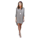 Fashion Women Casual Elegant Dress - Long Sleeve Chiffon Dress-Black-S-JadeMoghul Inc.