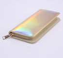 Fashion Women Leather Wallet Hologram Color Clutch Wallets And Purses Leather Long Brand Money Purse Credit Card Wallet-Gold-China-JadeMoghul Inc.