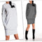 Fashion Women Long Sleeve Casual Pocket Dress-Black-S-JadeMoghul Inc.