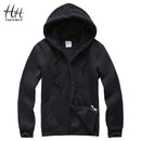 Fashionable Fleece Sweatshirts For Men / Thick Cardigan / Hoodies-Black-S-JadeMoghul Inc.