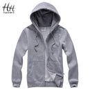 Fashionable Fleece Sweatshirts For Men / Thick Cardigan / Hoodies-Gray-S-JadeMoghul Inc.