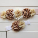 Fashionable Vintage Pink/Ivory Flower Belt For Ladies-Beige tan-120cm-JadeMoghul Inc.