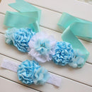 Fashionable Vintage Pink/Ivory Flower Belt For Ladies-Blue-120cm-JadeMoghul Inc.