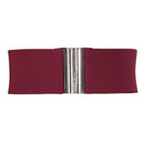 Fashionable Wide Metal Hook Stretchable Elastic Waistband-wine red-L-JadeMoghul Inc.