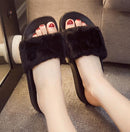 Faux Fur Sliders Flip Flops-black2-6-JadeMoghul Inc.
