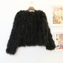 Faux Fur Zippered Jacket-black-S-JadeMoghul Inc.