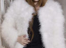 Faux Fur Zippered Jacket-white-S-JadeMoghul Inc.