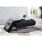 Faux Leather Storage Ottoman with Reversible Tray Tops, Black-Footstools and Ottomans-BLACK-SOLIDWOOD-JadeMoghul Inc.