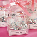 Favor Boxes Bags & Containers Personalized Cellophane Candy  Bag Insert Fuchsia (Pack of 1) Weddingstar