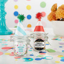 Favor Boxes Bags & Containers Personalized Glass Favor Jars - Party Time (Set of 12) Kate Aspen