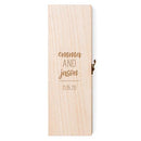 Favor Boxes Bags & Containers Personalized Wooden Wine Gift Box with Lid - Signature Couple (Pack of 1) Weddingstar