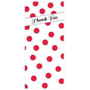 Favor Boxes Bags & Containers Retro Vintage Dots Cello Favor Bag Inserts Sea Blue (Pack of 1) JM Weddings