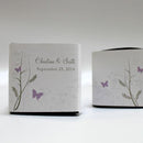Favor Romantic Butterfly Cube Favor Box Wrap Vintage Pink (Pack of 1) JM Weddings
