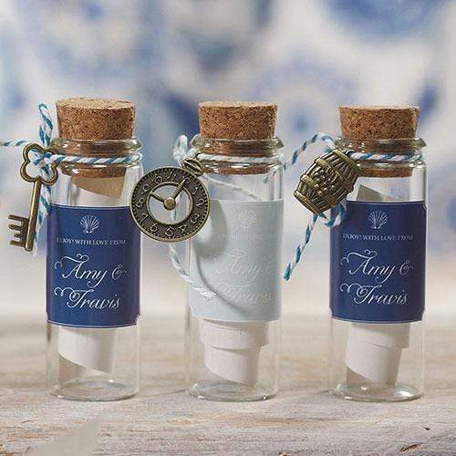 Favor Small Glass Bottle With Cork Stopper Wedding Favor (Pack of 6) JM Weddings