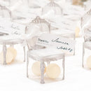 Transparent Chair Favor Boxes Gold Print (Pack of 10)