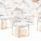 Transparent Chair Favor Boxes Gold Print (Pack of 10)