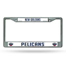 FC License Frame (Chrome) Cool License Plate Frames Pelicans CHROME FRAME RICO