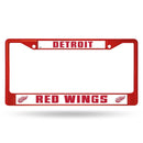 FCC Chrome Frame (Colored) Best License Plate Frame Red Wings Red Colored Chrome Frame RICO
