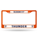 FCC Chrome Frame (Colored) BMW License Plate Frame Thunder Orange Colored Chrome Frame RICO