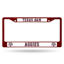 Lexus License Plate Frame Texas A&M Maroon Colored Chrome Frame