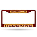 FCCL Laser Colored Chrome Frame License Plate Frames Redskins Laser Chrome Frame SPARO