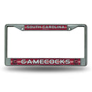 FCGL License Frame (Chrome Glitter) Audi License Plate Frame South Carolina Bling Chrome Frame RICO