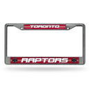 FCGL License Frame (Chrome Glitter) Car License Plate Frame Raptors Bling Chrome Frame RICO