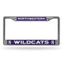 FCGL License Frame (Chrome Glitter) Jeep License Plate Frame Northwestern Bling Chrome Frame RICO