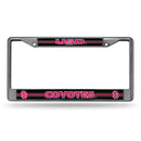 FCGL License Frame (Chrome Glitter) Jeep License Plate Frame South Dakota Bling Chrome Frame RICO