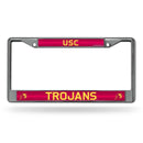 FCGL License Frame (Chrome Glitter) Jeep License Plate Frame Southern Cal Bling Chrome Frame RICO